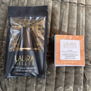 Laura Geller Retractable Airbrush Kabuki Brush and foundation